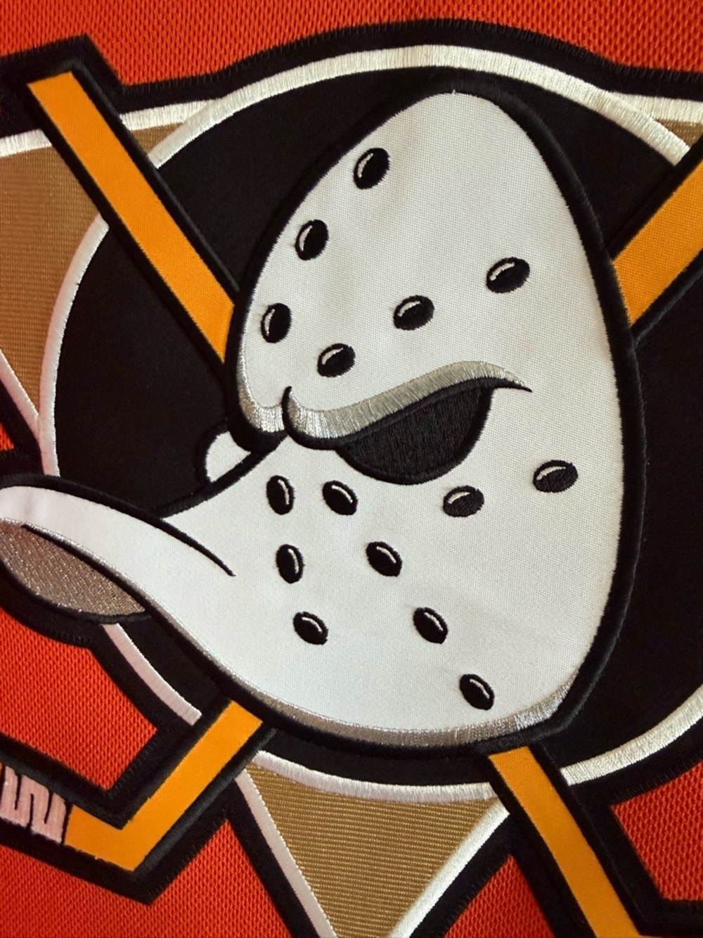 NHL Anaheim Ducks Orange and Black Hockey Jersey size 54 XL- NWOT - Picture 8 of 8